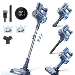 Prettycare Cordless Stick Vacuum Cleaner, 2600mAh 6-in-1 Lightweight Upright for Carpet Hard Floor