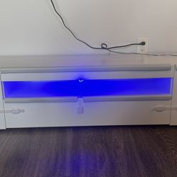 modern white TV stand 