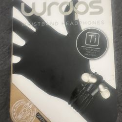 WRAPS Unisex Wristband Black/Gold Headphones