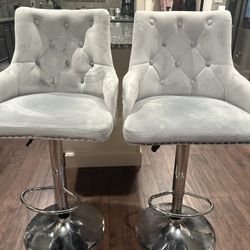 TITISKIN Modern Bar Stools Set of 2 , Sparingly Used Bar Stools  Just For $100