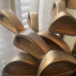 Rare Ping Eye 2 Gold Golf Clubs Irons
