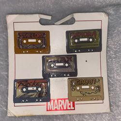 Retired Disney parks guardians of the galaxy music tape pin set