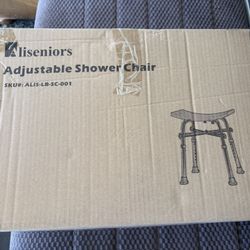 NEW IN BOX Aliseniors Shower Chair for Inside Shower Nonslip Bath Shower Stool 