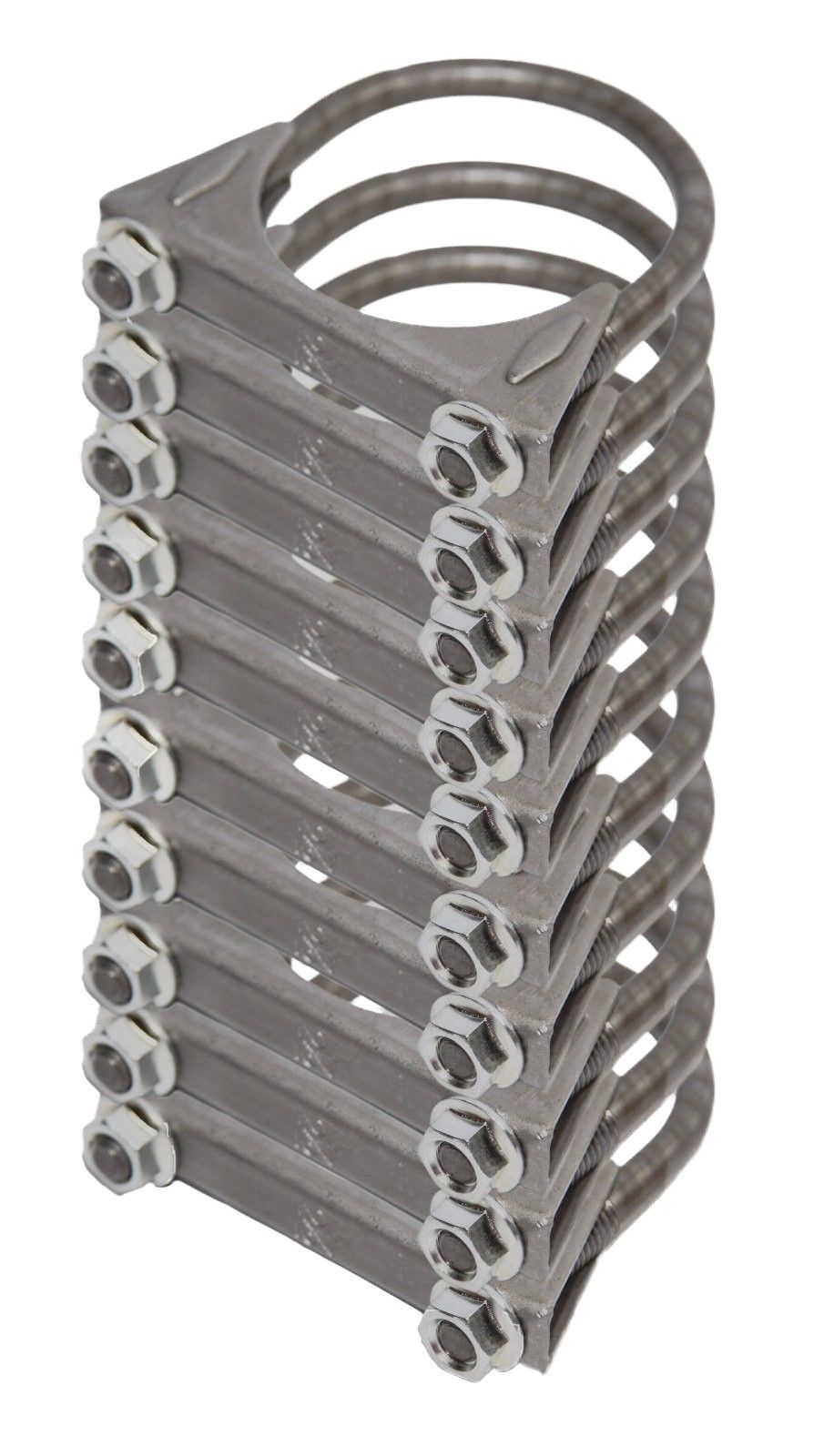 1 3/4" O.D.Universal Muffler Tips Exhaust Hanger U Bolt Mild Steel Clamp 10pcs   (CLU 134x10