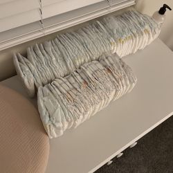 Mix of Huggies and Pampers Diapers