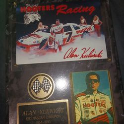 Alan Kulwicki 1992 Champion Racing Plaque Rare