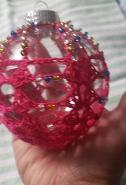 Crochet  Beaded Ornaments 