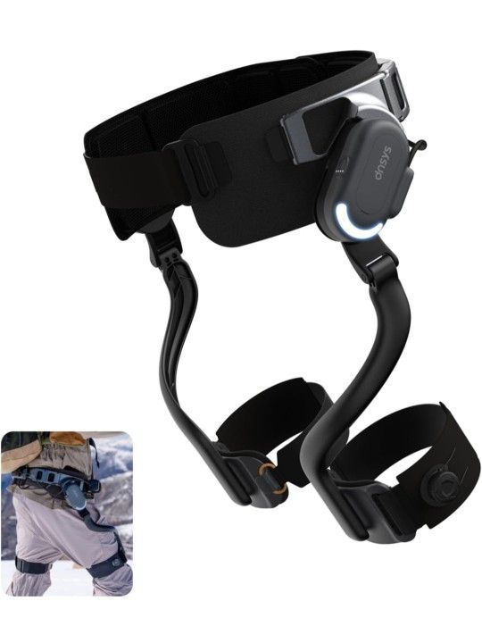 ☆ X1 Carbon Exoskeleton, AI-Powered Leg Assistance, 1.2HP Motor, 20km Base Range, 3s Battery Swap, for Hiking, Climbing, Running, Size S