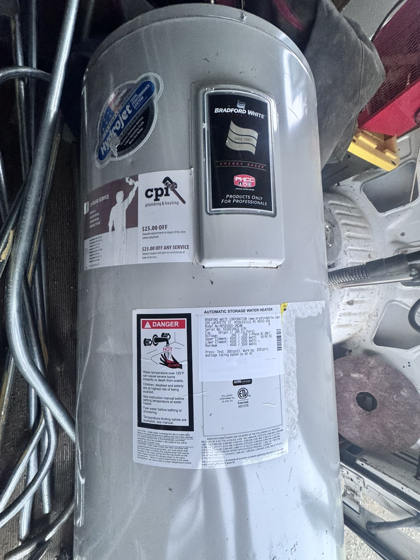 50 Gallon Hot Water Tank