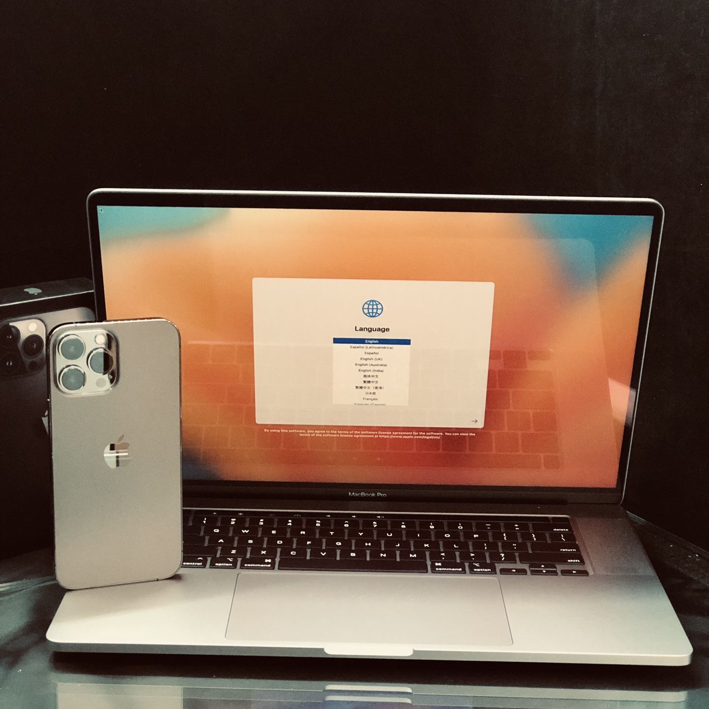 MacBook Pro i7 32gb /512 SSD 16” And iPhone 13 Pro Max 128