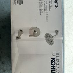 KOHLER Desette Vibrant Brushed Nickel 1-handle Multi-function  Bathtub and shower Faucet with Valve