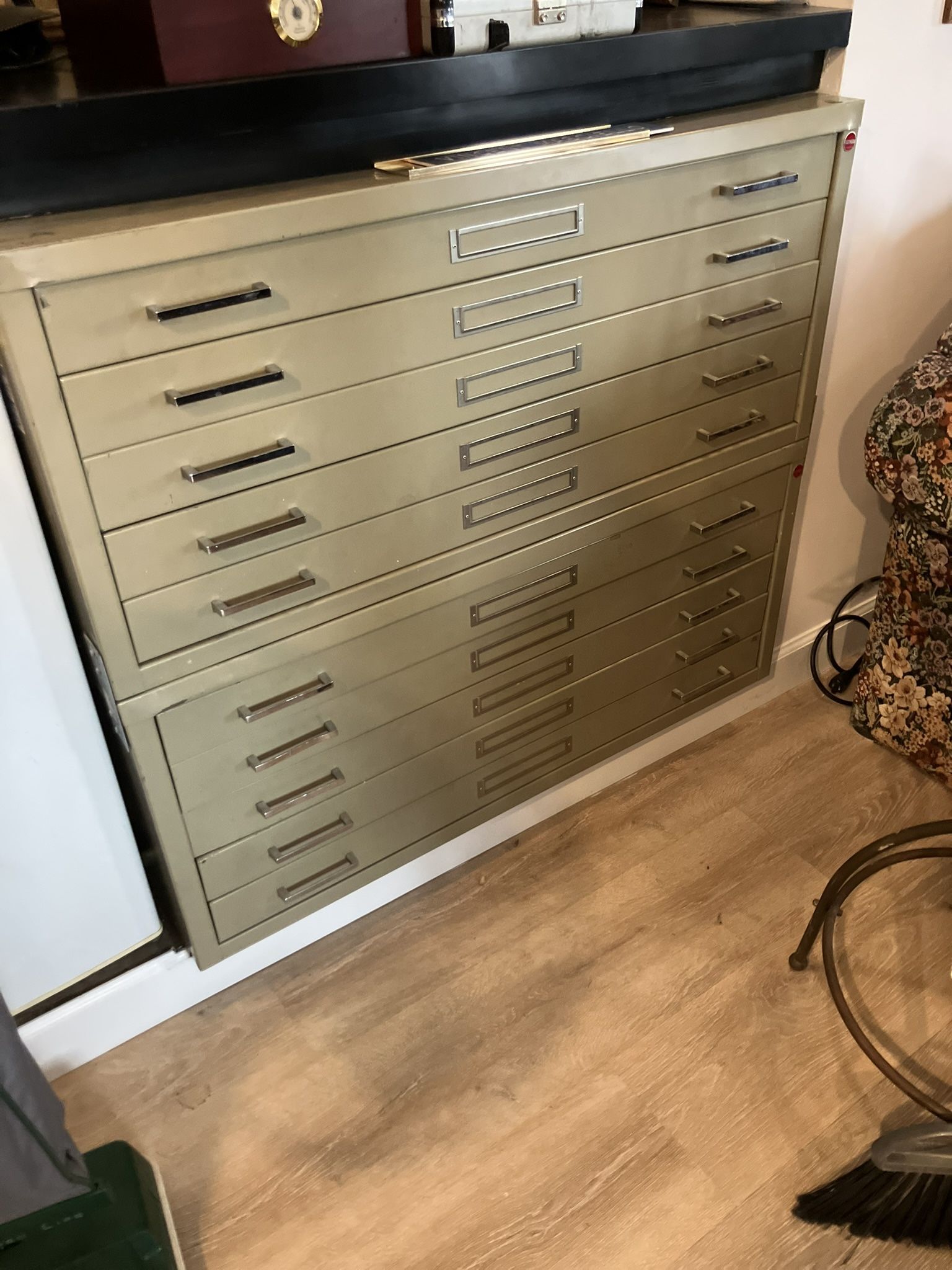 Stack Flat File Cabinets (2)