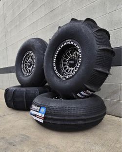 On Sale. METAL FX 15” Beadlock Wheels with 33” inch 14 Paddle TENSOR SS TIRES For  RZR Kawasaki Speed UTV Yamaha 4 lug  ( We Finance)