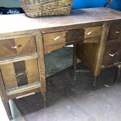 Antique Desk And Office Chair
