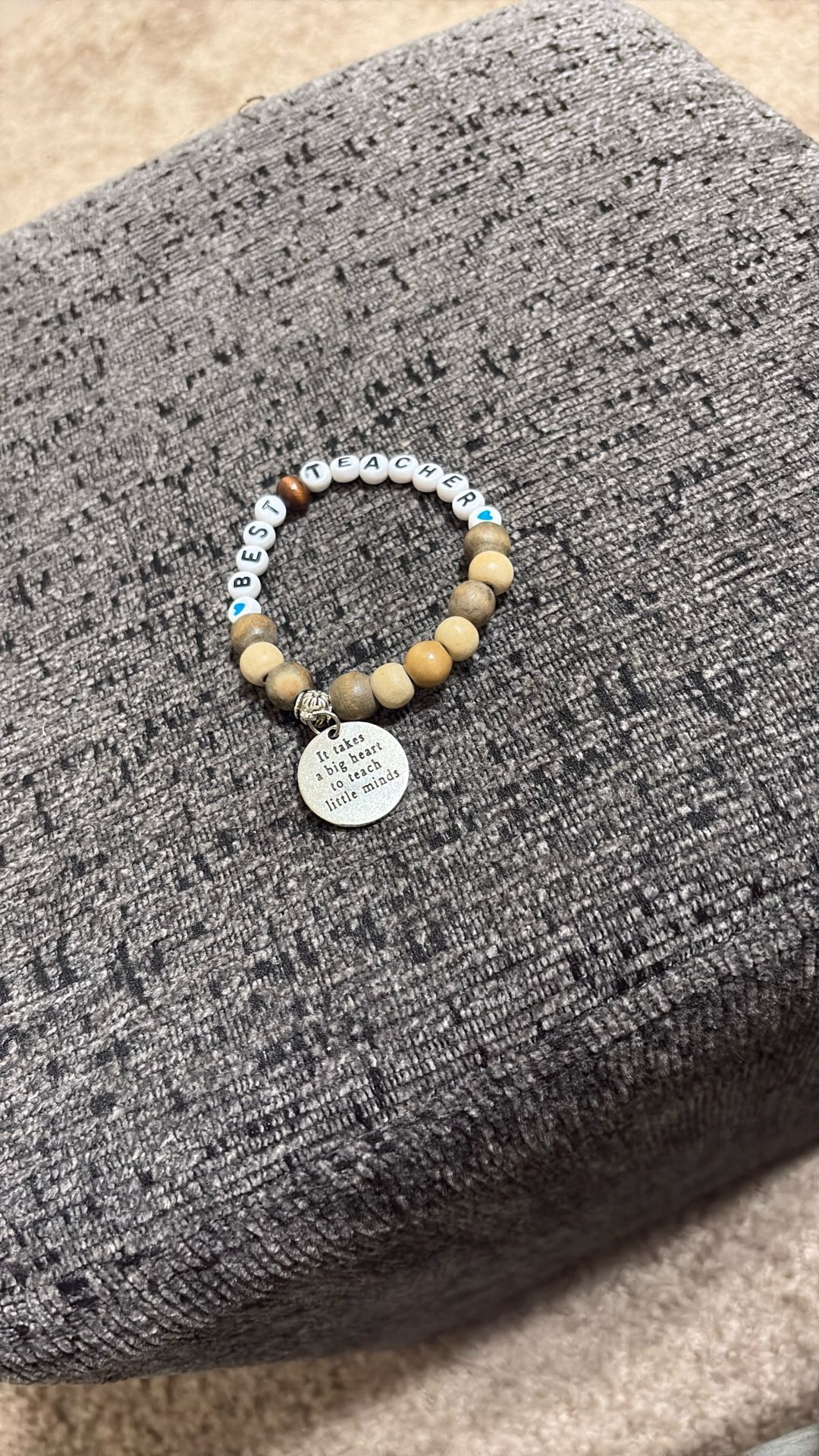 Best Teacher Bracelet With Charm. New.