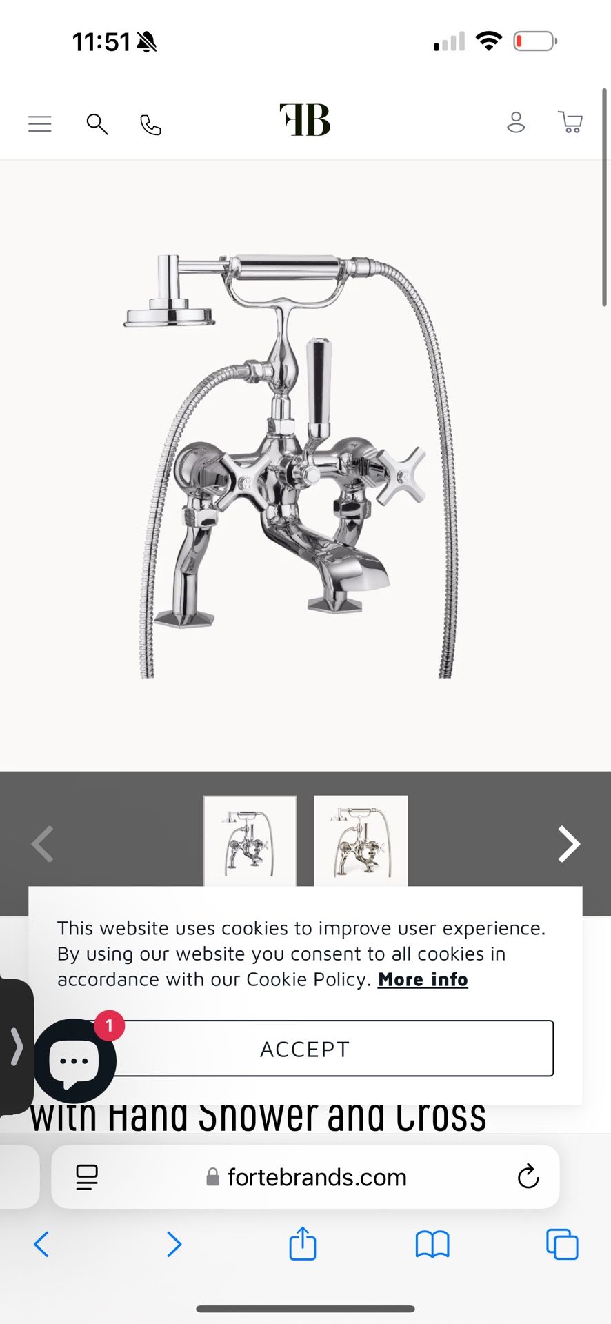 Very High Bathroom Waldorf Floor Mount Tub Filler with Hand Shower and Cross Handles