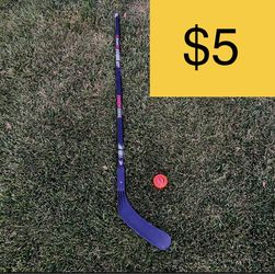 Anaheim Ducks Hockey Stick & Puck (SELLING FOR $5)