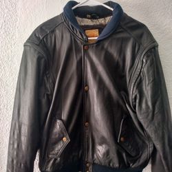Vintage Hard Rock Cafe Boston Leather Jacket/ Vest Brown Size M