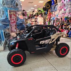 1 24v $550 blue red yellow black pink /
 2 24v battery $600 green pink black red blue
Can-am maverick remote control leather seats shocks soft tires s