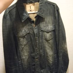 Men's Jean Jacket By Buffalo Size Large Like New