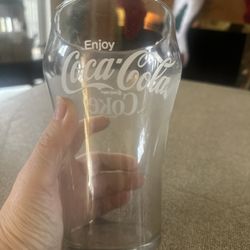 Vintage Enjoy Coke LARGE Glass 32oz