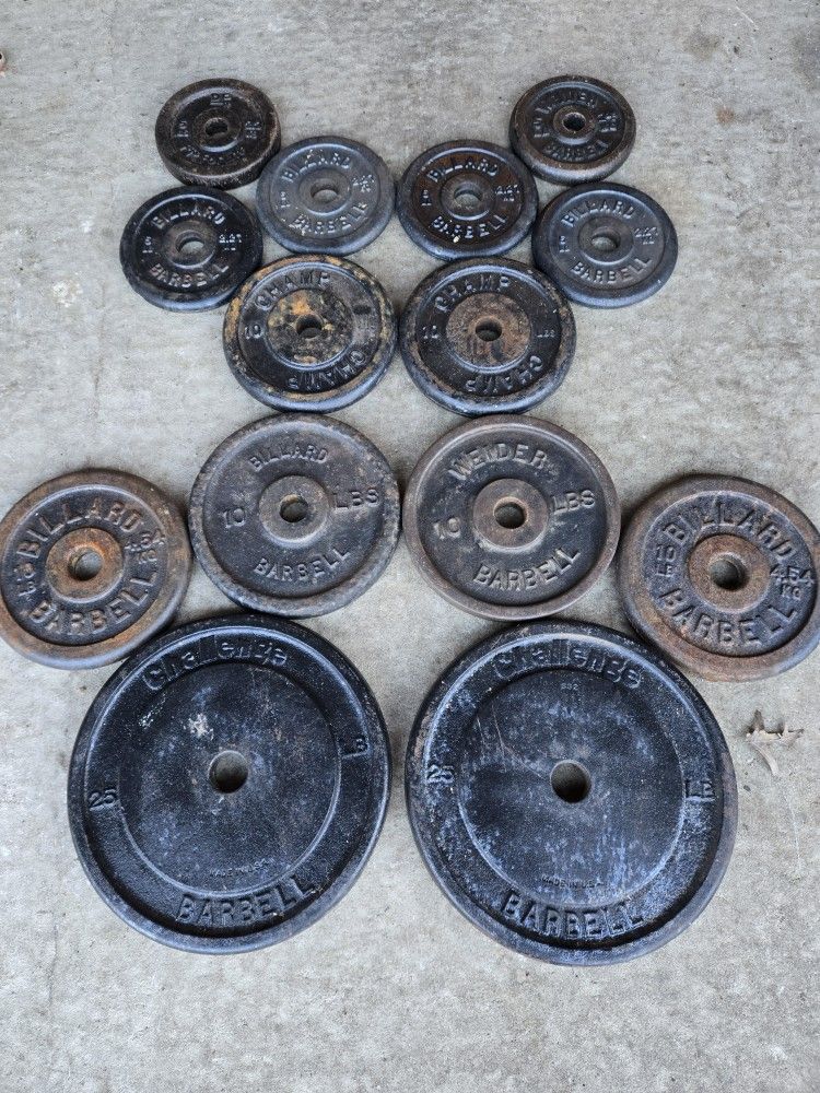 140lb Standard 1inch Weight Plate Set
