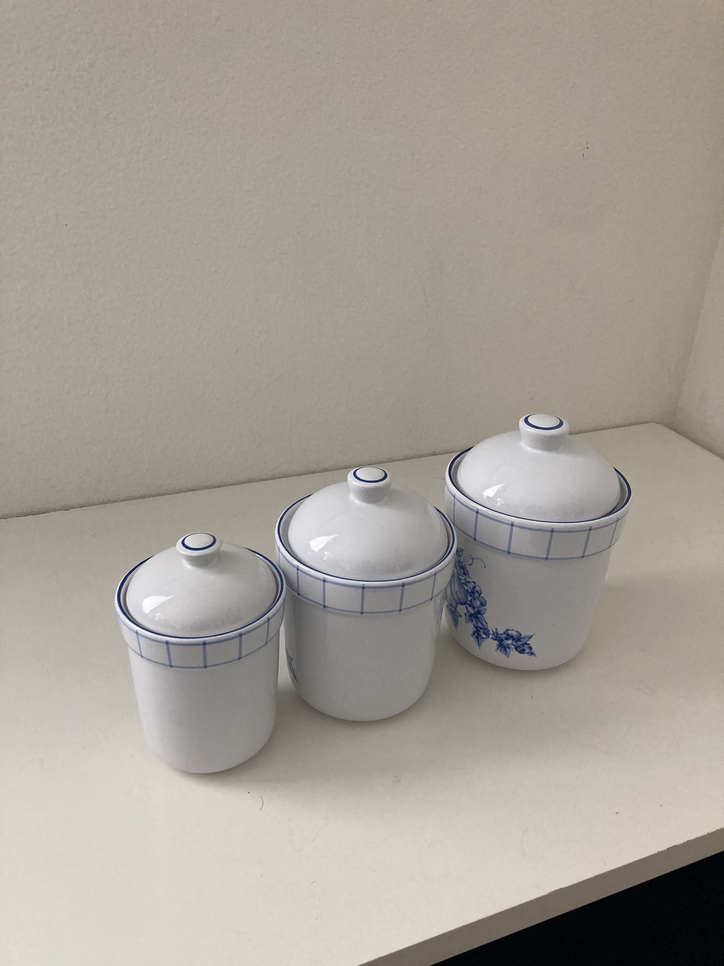 antique treasure craft flour jar set