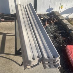 Top resin pool rails