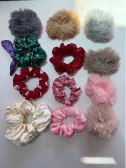 Hair scrunchie bundle for teens or young girls take all for price listed