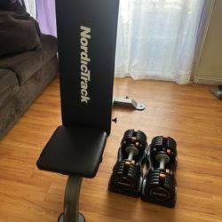 Brand New Set Of 55 Pounds Adjustable Dumbbells 