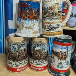 BUDWEISER STEINS
