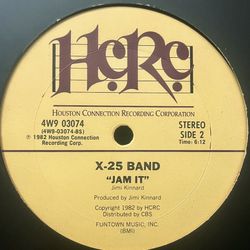 X-25 BAND - JAM IT 12’ RECORD OLD SCHOOL FUNK RARE.BOOGIE FUNK RARE 80’S FUNK 
