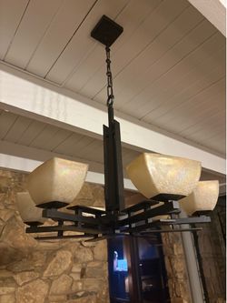 Chandelier Mid Century Modern-by Minka-Lavery