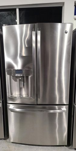 GE 3 Door Stainless Steel Refrigerator
