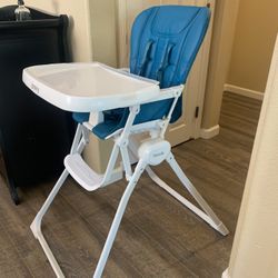 Blue Joovy Nook Folding High Chair 