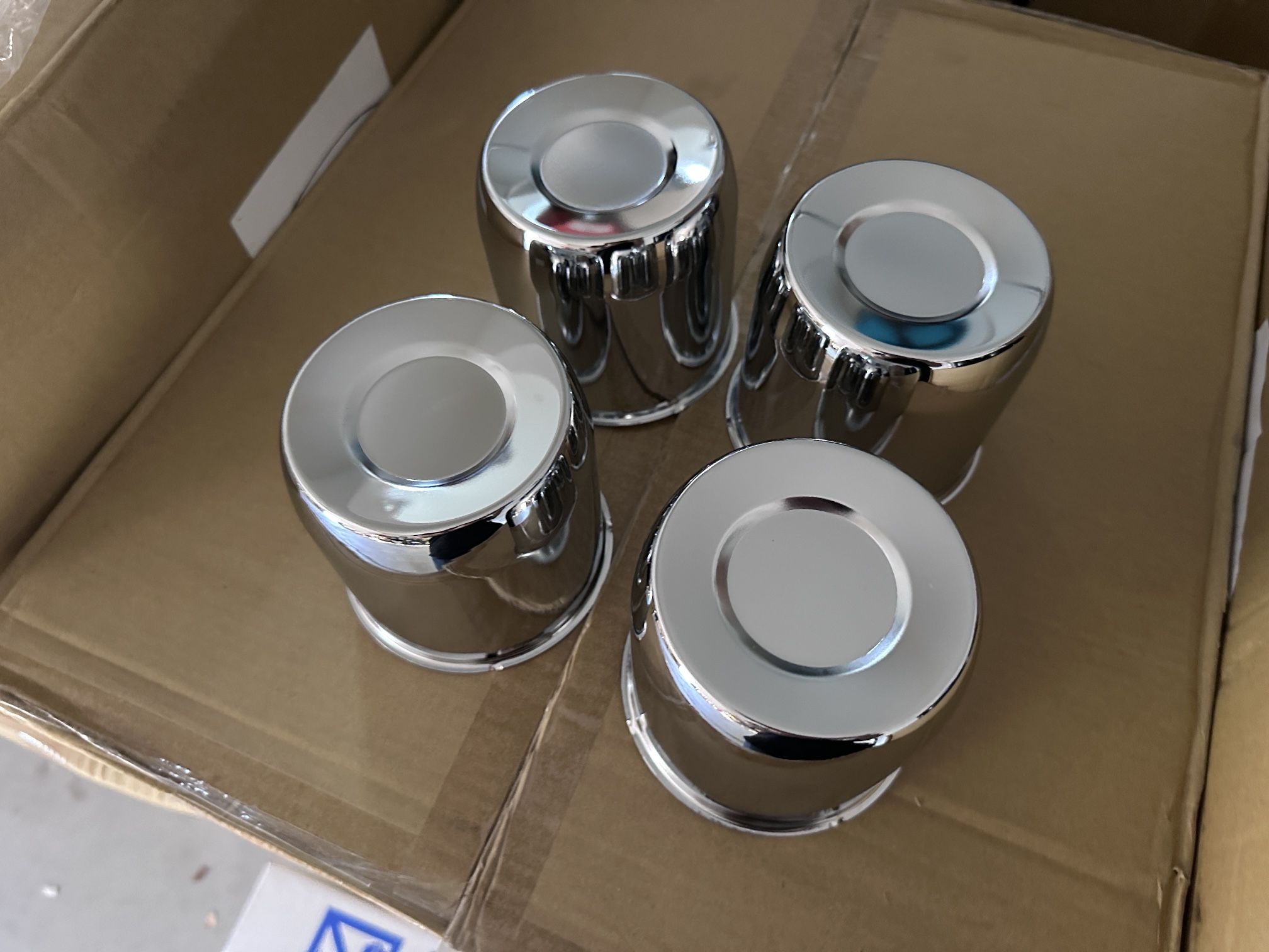 Set Of 4 Chrome Center Caps 4.25