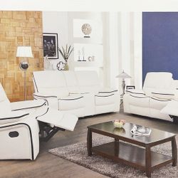 Leather Recliner Sofa