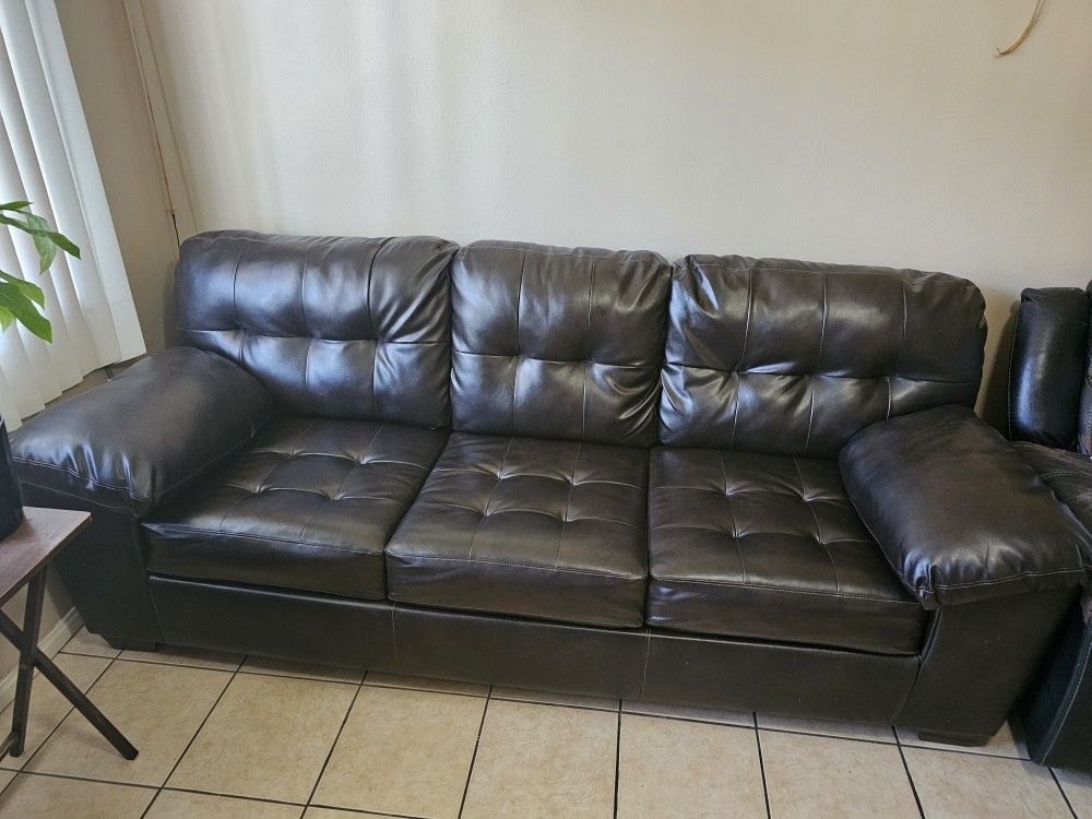 Dark Brown Leather Sofa Bed