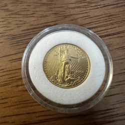 Gold 1/10oz Gold American Gold Eagle Coin