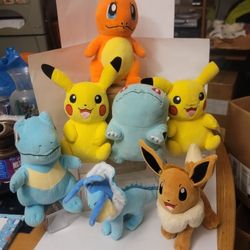 7 Pokémon Stuffies 