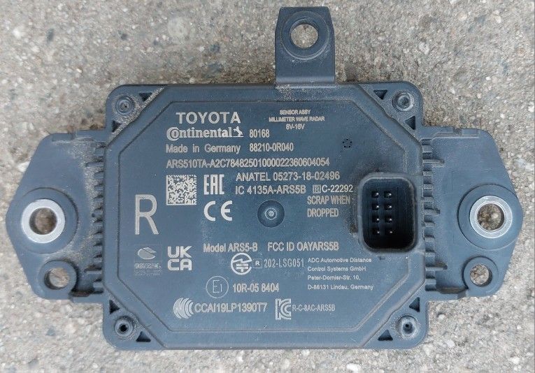 2024 2025 TOYOTA RAV4 CRUISE CONTROL RADAR DISTANCE SENSOR