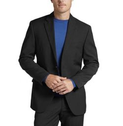 Brand New Performance Modern Fit Suit, Charcoal Gray - Size 56 Regular