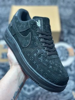L.ouis V.itton x Nike Air Force 1'07 LV8 Low Black LV Monogram