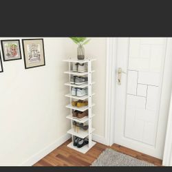 Wooden Shoes Storage Stand 7 Tiers Shoe Rack Organizer Multi-shoe Rack Shoebox