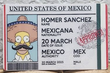 Simpson Homer Sanchez ID