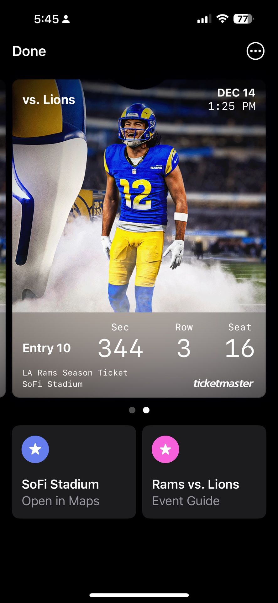 Rams Vs Lions Tickets