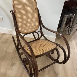 Bentwood Cane Rocking Chair 