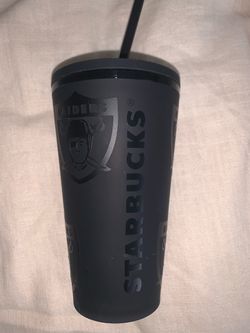 Starbucks x Raiders Black Cold Cup Tumbler