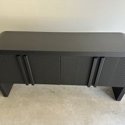 Black Wooden Console Table