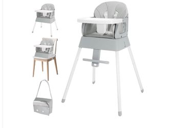 BOSEDSANG 4 in 1 Portable Baby Highchair Convertible High Chair